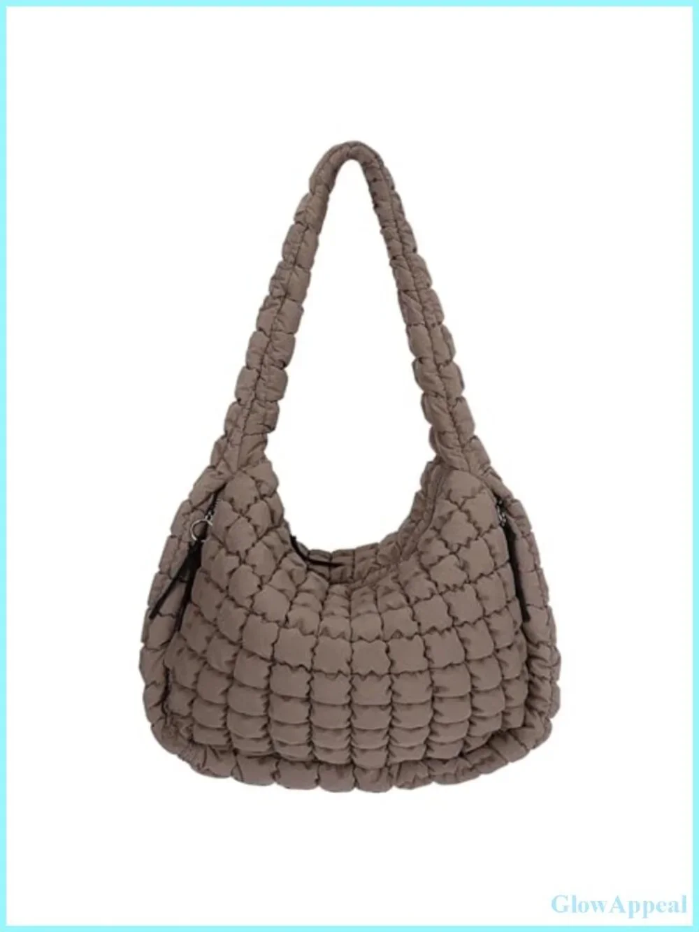 Quilted Tote Bag Large Carryall Puffer Shoulder Bag Lightweight Padding Hobo